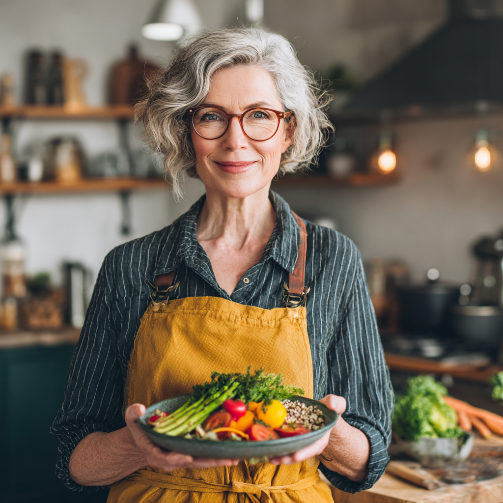 Diverse group of smiling Ukrainian adults of different ages enjoying healthy meal together outdoors, representing community and sustainable healthy lifestyle